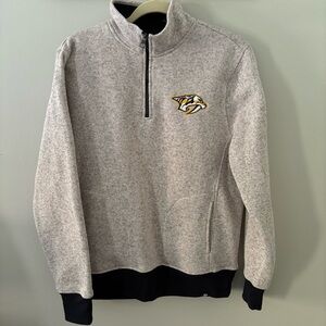 ‘47 Nashville Preds 1/4 Zip Sweater Pullover Medium